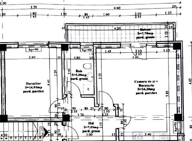 Apartament 2 Camere Hlincea cu Terasa