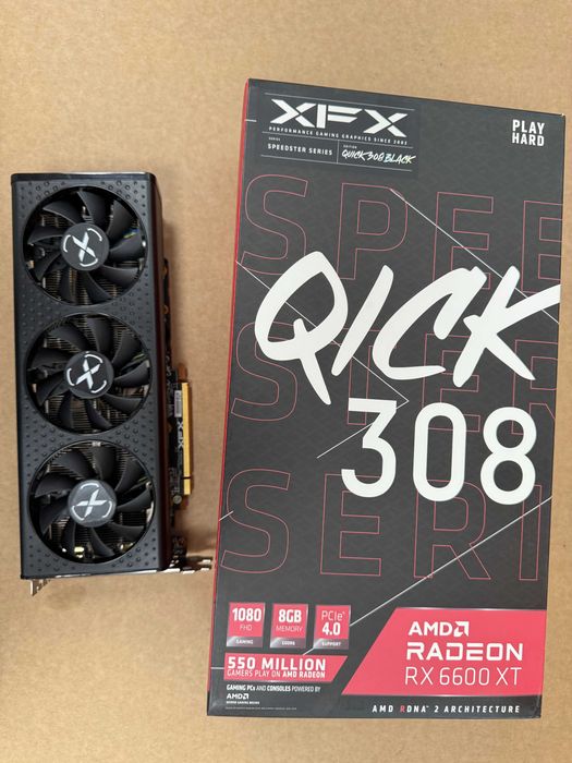Видеокарта 6600XT XFX Speedster QICK 308. 8Gb DDR6