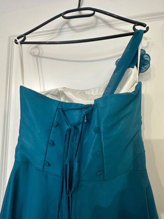 Rochie de gala lunga turcoaz