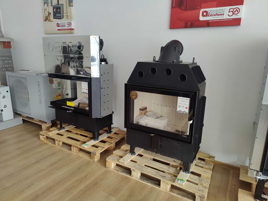 Камини на дърва - ъглови, трилицеви, прави - от стомана и чугун