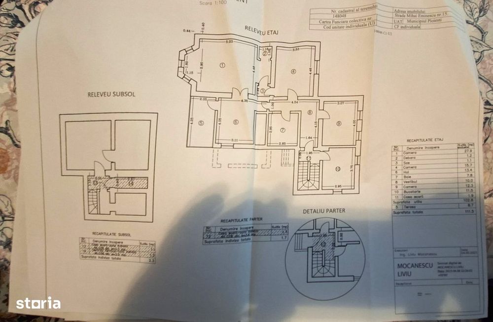 Vanzare un etaj de casă situat ultracentral