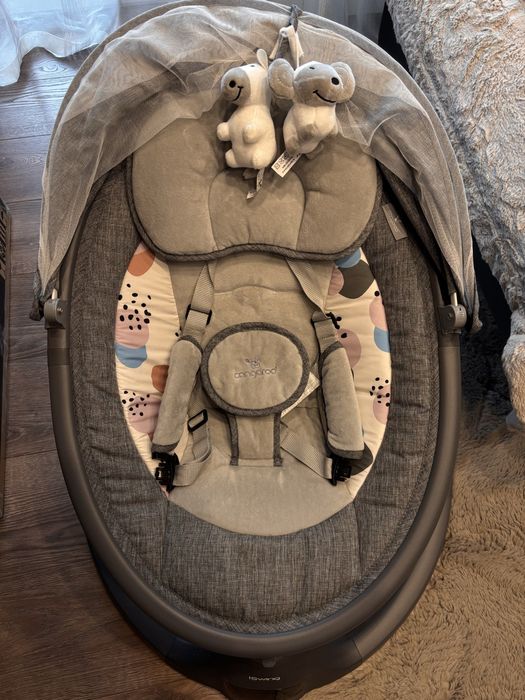 Електрическа люлка Cangaroo - iSwing, тъмносива