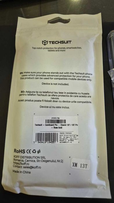 Husa transparenta Techsult - CamGuard Pro - Xlaomi 13T / 13T cu doua variante de magnet atasabil