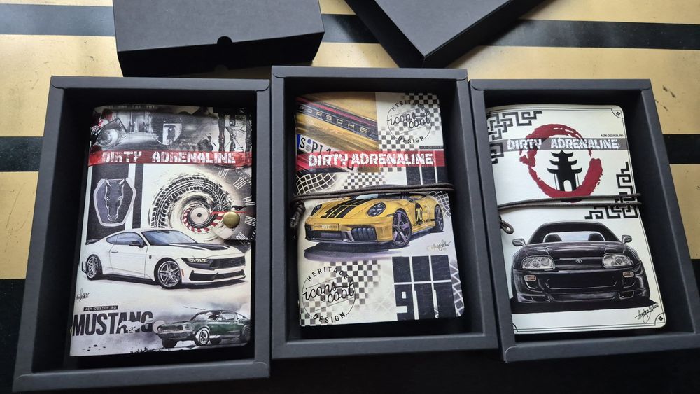 Agenda A6 piele Porsche 911 Spirit 70 personalizata