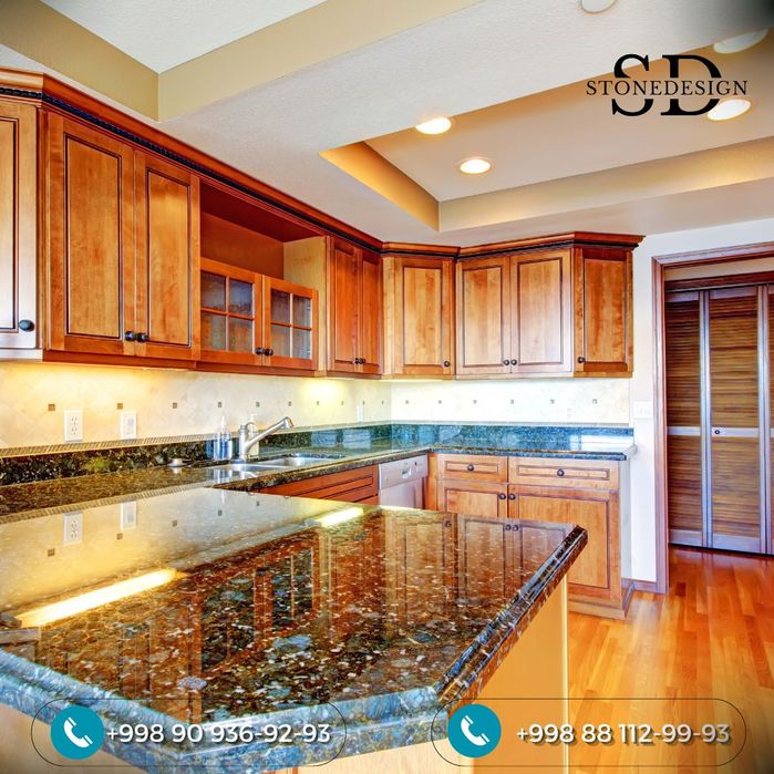 Столешницы, столешница, акрил , камень , мебель для кухни