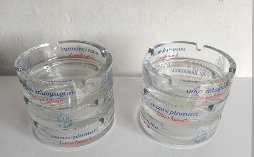 НОВИ Стъклени Пепелници - 6 бр