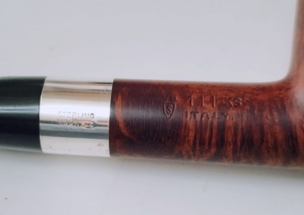Veche pipa Savinelli Silver cu inel de argint 925 sterling