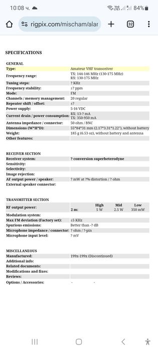 радиостанция  ALAN  CT 170