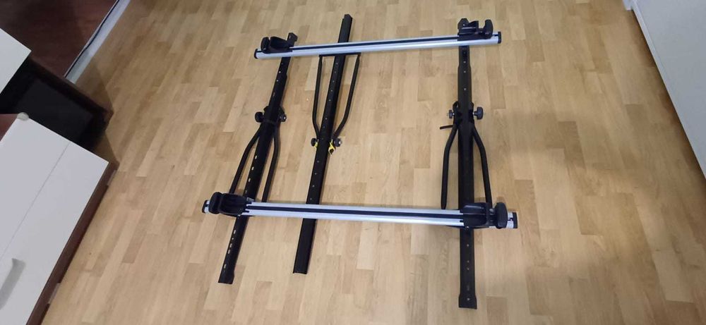 Bare transversale portbagaj universale și 3 suporti de biciclete