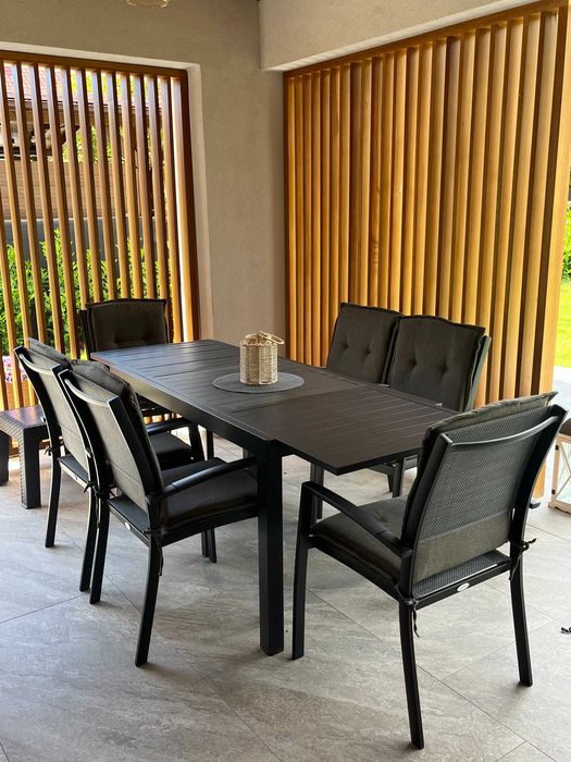 Vand masa extensibila de terasa 77x 140/ 210 cm , aluminiu