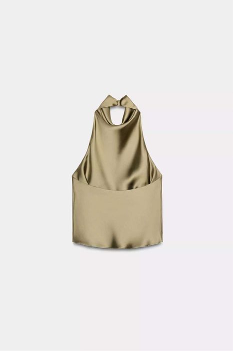 Сатенен топ ZARA