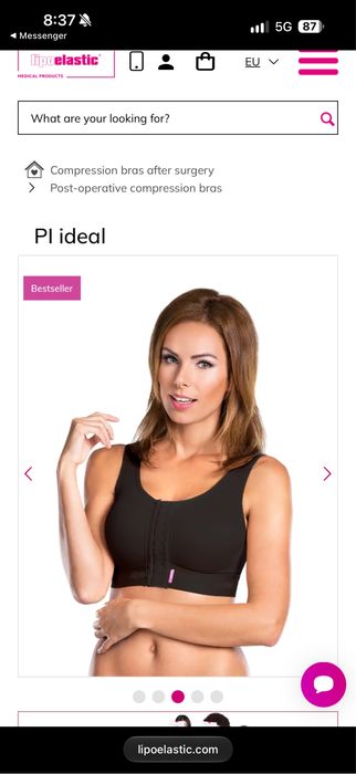 Продавам следоперативен сутиен Lipoelastic
