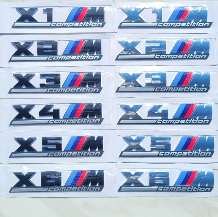 Емблеми X1,X2,X3,X4,X5,X6,Competition/Надписи за BMW X1,X2,X3,X4,X5,X6