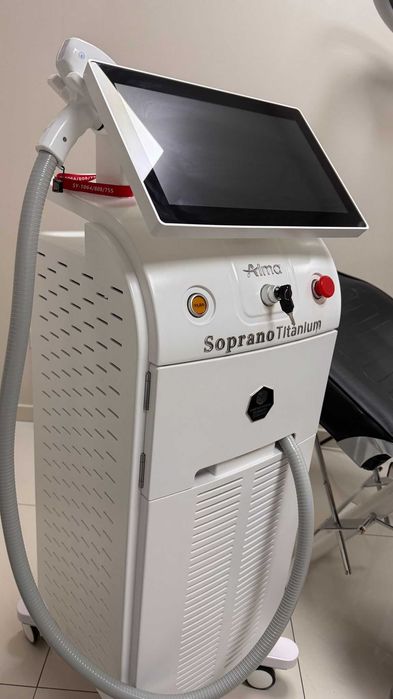 Aparat epilare Alma Soprano Titanium, 2024, Alb, stare impecabila!