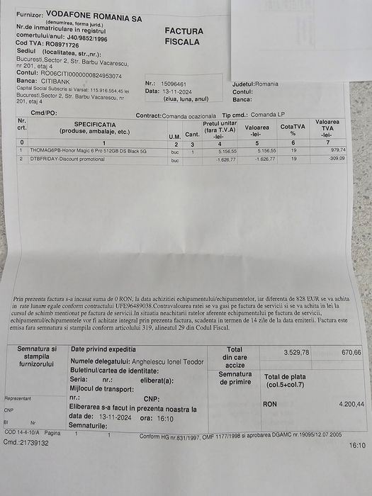 Honor Magic 6 PRO 5G sigilat