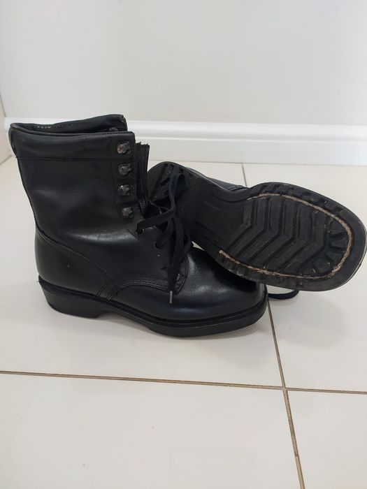 Боти естествена кожа, Кубинки 37 номер, от соца