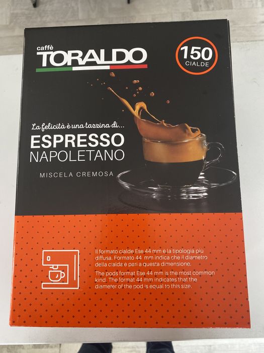Кафе Toraldo капсули  хартиени дози  150бр.31.7€/62лв.