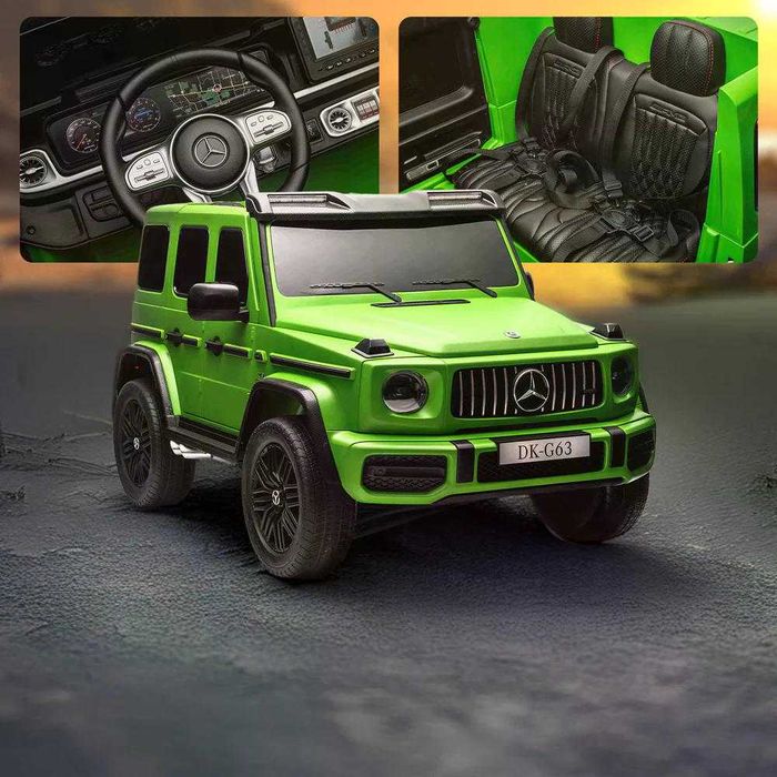 Masinuta electrica pt. 2 copii Mercedes G63, 4x 200W, 24V-14Ah Green