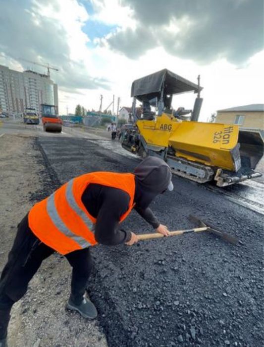 Асфальтирование .Укладка асфальта.