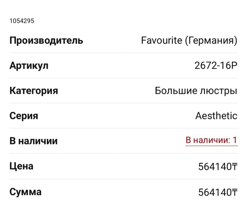 Люстра и бра производство Германия