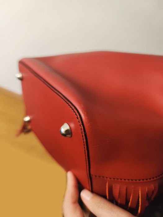 Кожена дамска раница