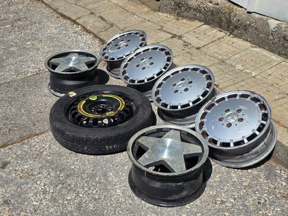 Лети джанти за Mercedes 15" 5x112 (W201 / W124) - 6Jx15 ET49 и Резервна гума патерица за 155/70/R17 110M Mercedes 2194000002