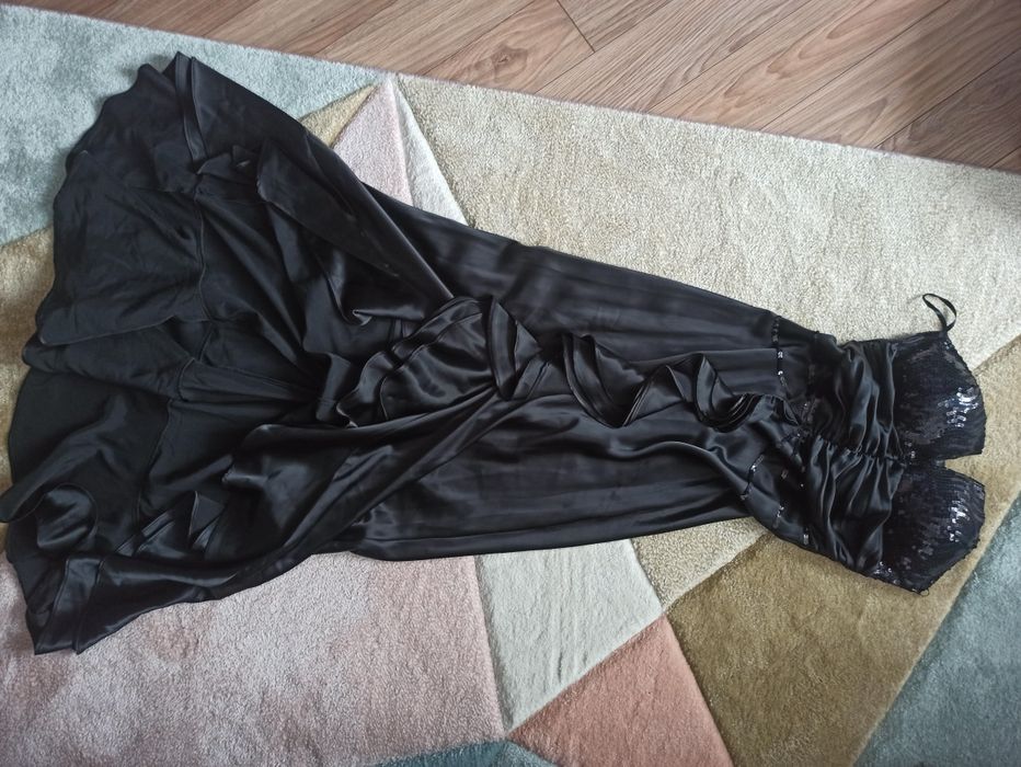 Официална елегантна черна рокля