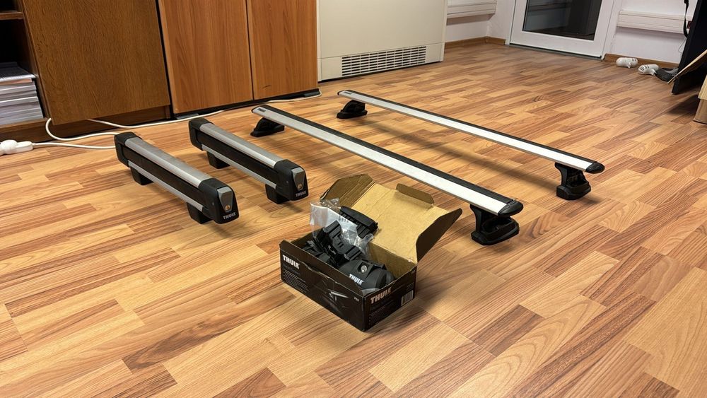 Bare transversale Thule + Suport 4 perechi schiuri Thule- BMW 5-serie