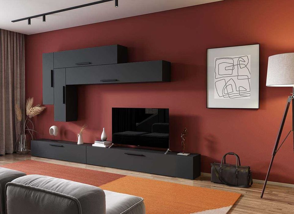 Living Pati 150 – Mobila Sufragerie Gri Antracit