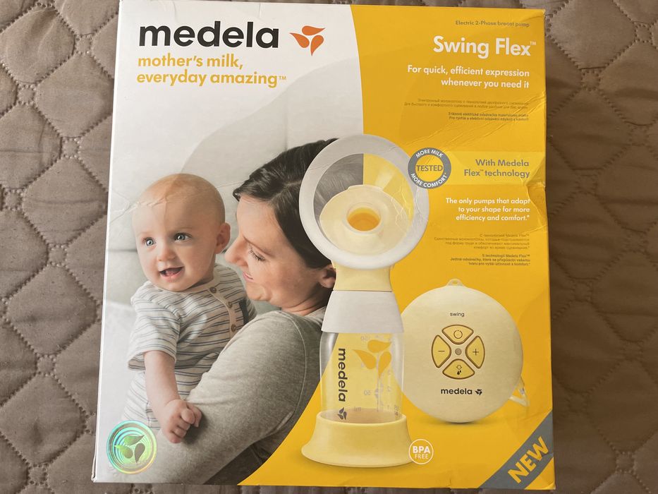 Електрическа помпа за кърма Medela - Swing Flex + подарък