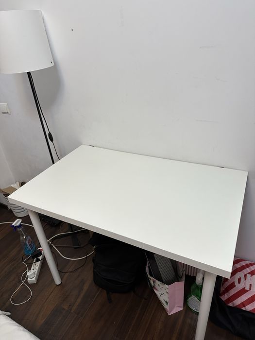 Birou alb ikea 139x63.5