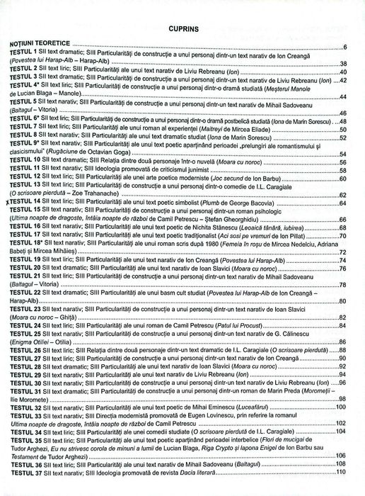 Ghid complet pentru Bacalaureat Limba Romana 72 teste Booklet
