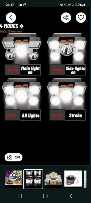 Lanterne LED reîncărcabile de cap