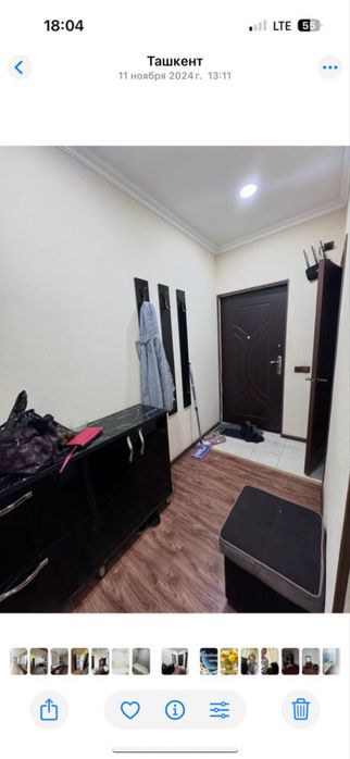 Аренда 1 комнатная 5 этаж Тузель 1