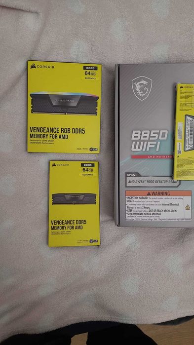 Kit  AMD Ryzen 9 9950x3d  + MSI B850 Gaming Plus WiFi -nou