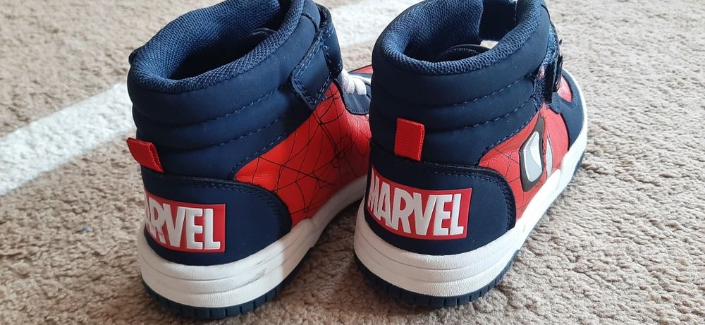 Детски кожени високи маратонки SPIDERMAN MARVEL