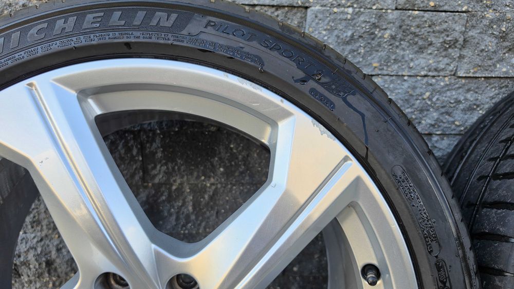 Set 4 jante originale Audi A6 C8 R19 + anvelope Michelin Pilot Sport 4