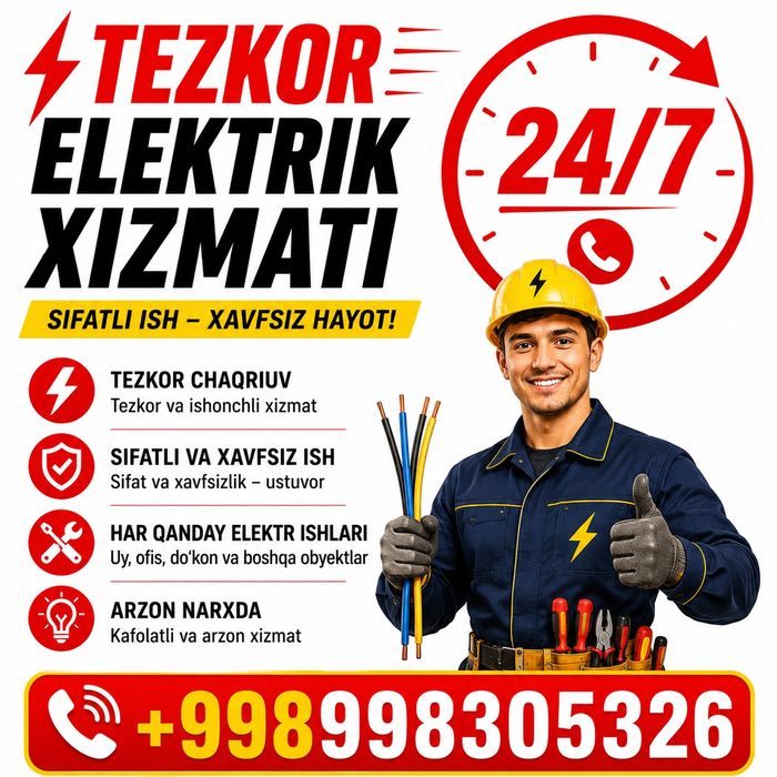 Elektrik xizmati 24/7