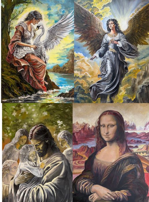 Маслени картини на известни произведения