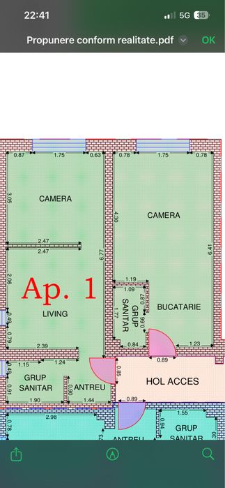 De vanzare Apartament + garsoniera
