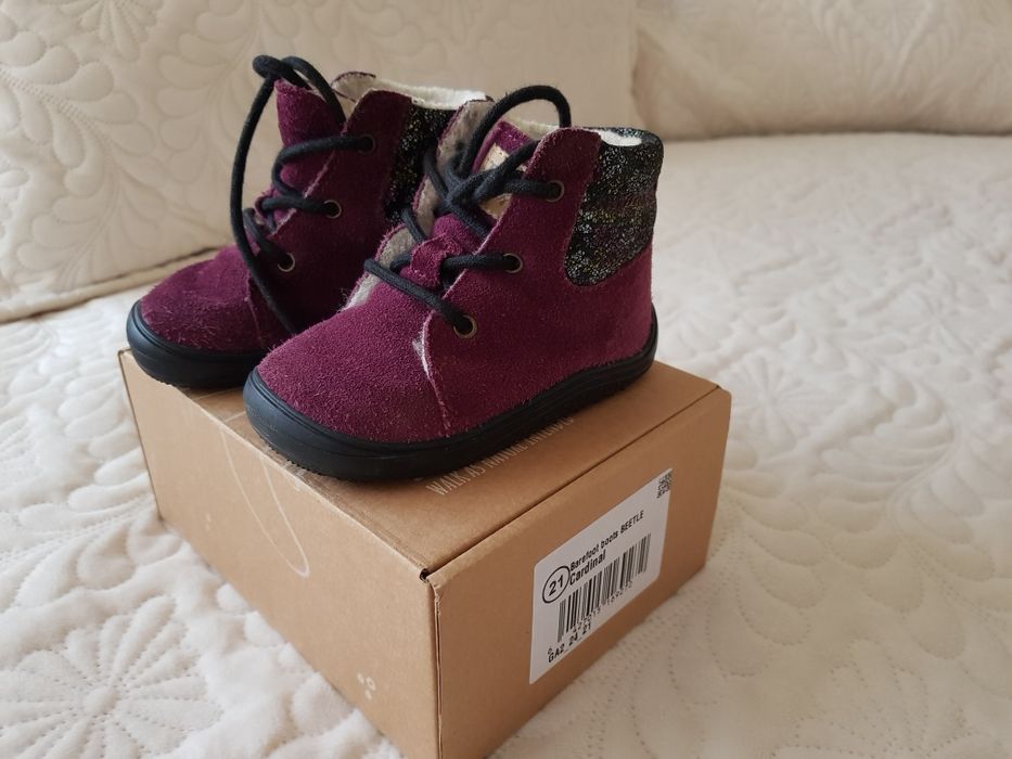 Ghete Tikki barefoot Beetle - Cardinal marime 21