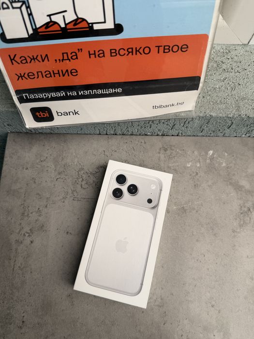 НОВ iPhone 17 Pro / SILVER *256Gb*ЛИЗИНГ TBI APPLE Айфон 17 про син