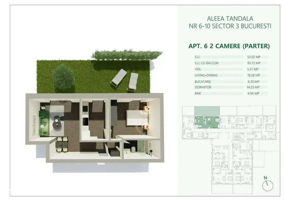 Apartament 2 Camere | Comision 0 | Dezvoltator | Metrou Mihai Bravu