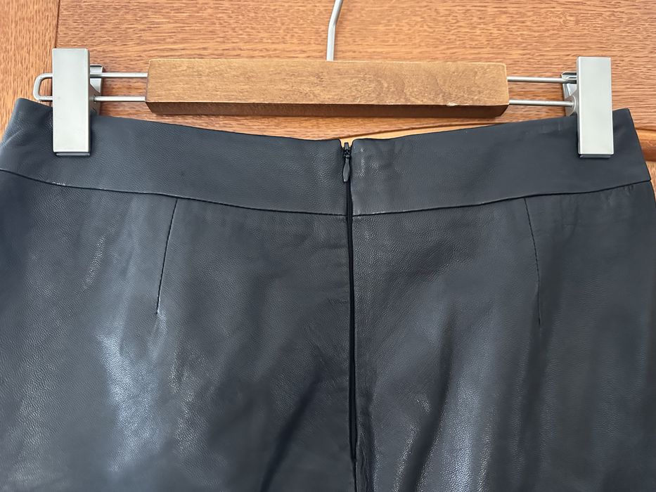 Fusta piele mini
