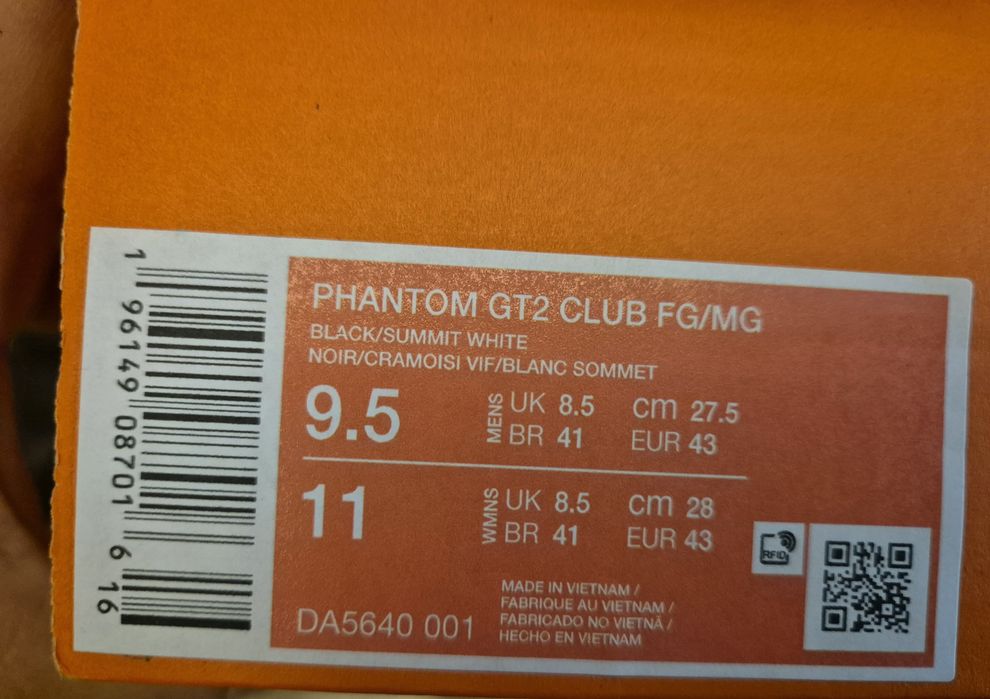 Nike nr  42 Phantom GT2  Ghete fotbal noi in cutie
