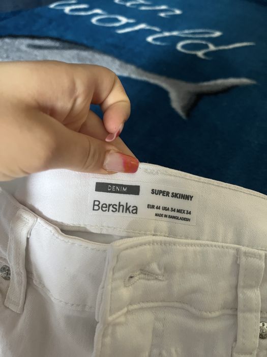 Blugi albi Zara super skinny