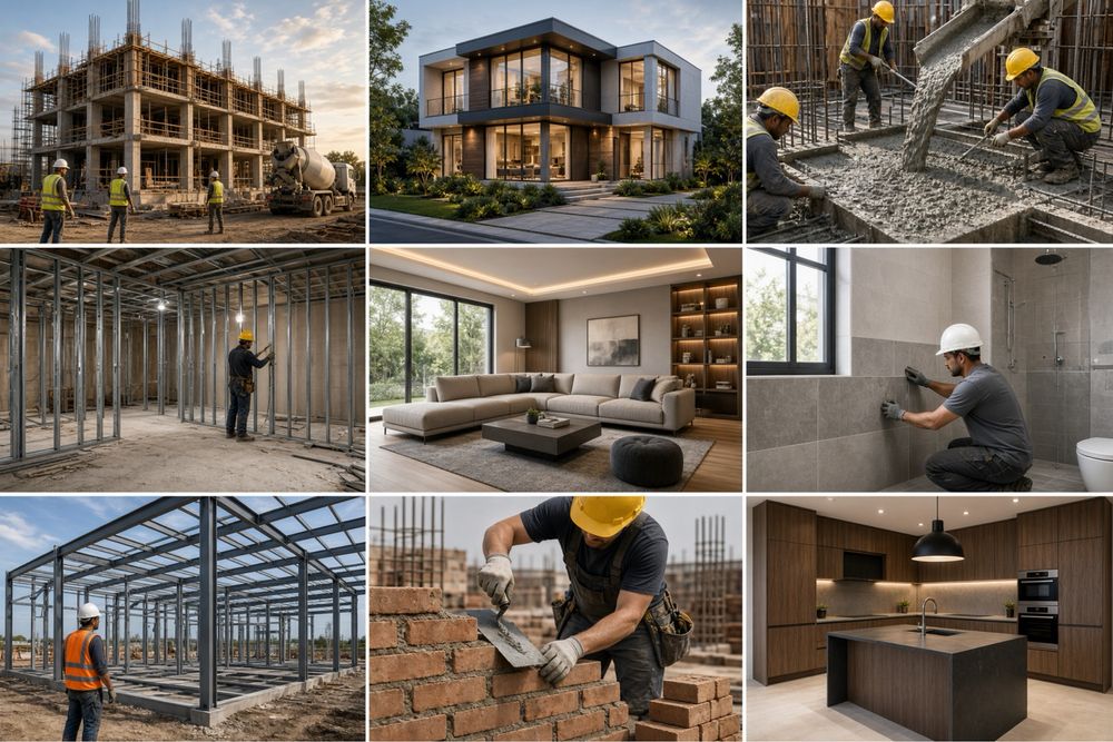 Construcții noi, Renovări și reabilitări, Finisaje interioare