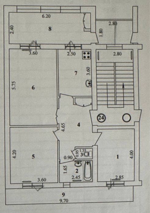 3 комнатная квартира Ц-1 квфе «Studio»