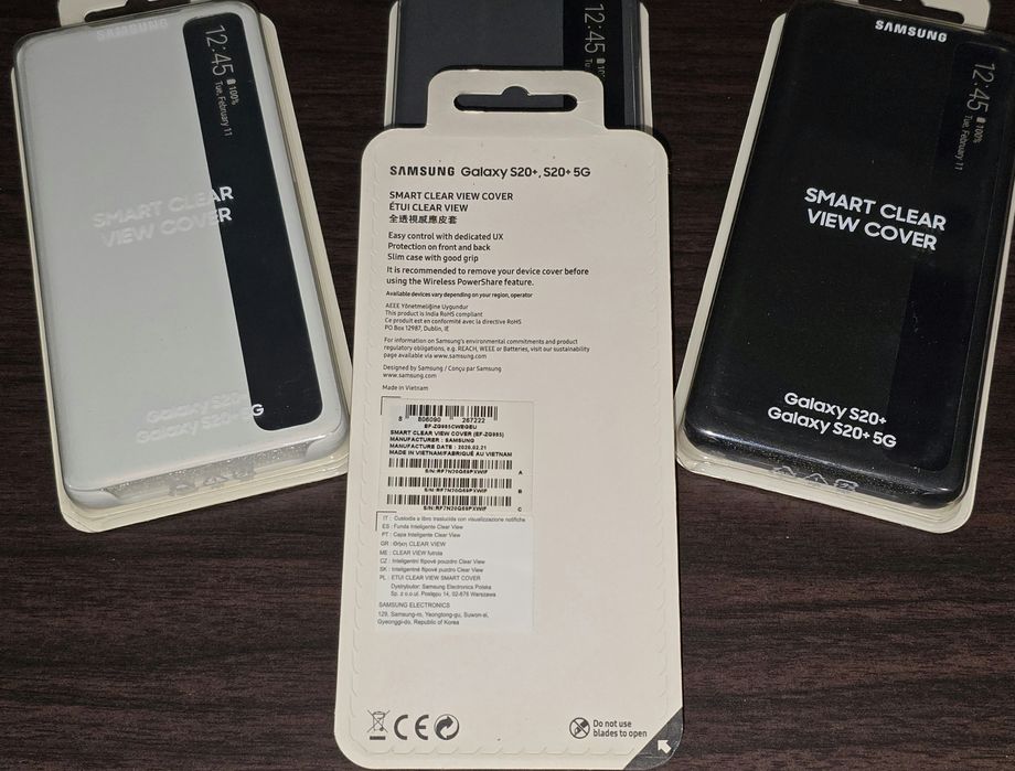 Husa activa originala Samsung Smart Clear View Cover S20 Plus S20+ 5G