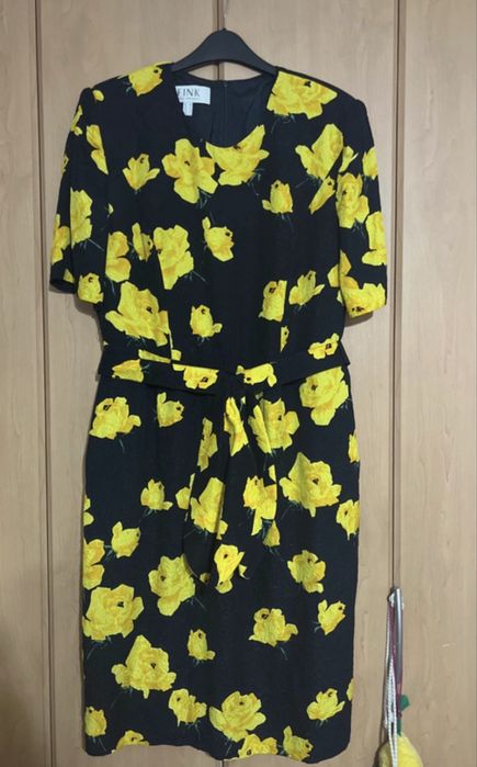 Rochie suoerba de vară galben cu negru